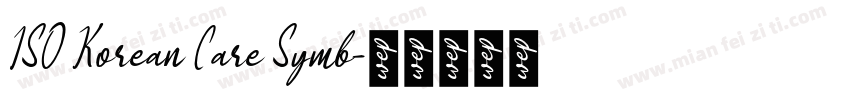 ISO Korean Care Symb字体转换